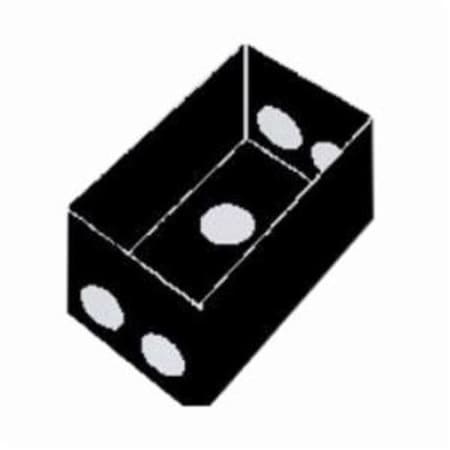 Mulberry Electrical Box, 18 cu in, Outlet Box Type, 1 Gang, Aluminum 30213